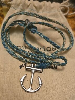 Pura Vida Blue and Light Blue Anchor Bracelet